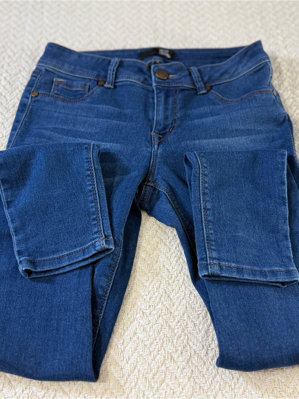 1822 Denim Mid Rise Butter Skinny Jeans Blue Womens Size 29 - Picture 5 of 13